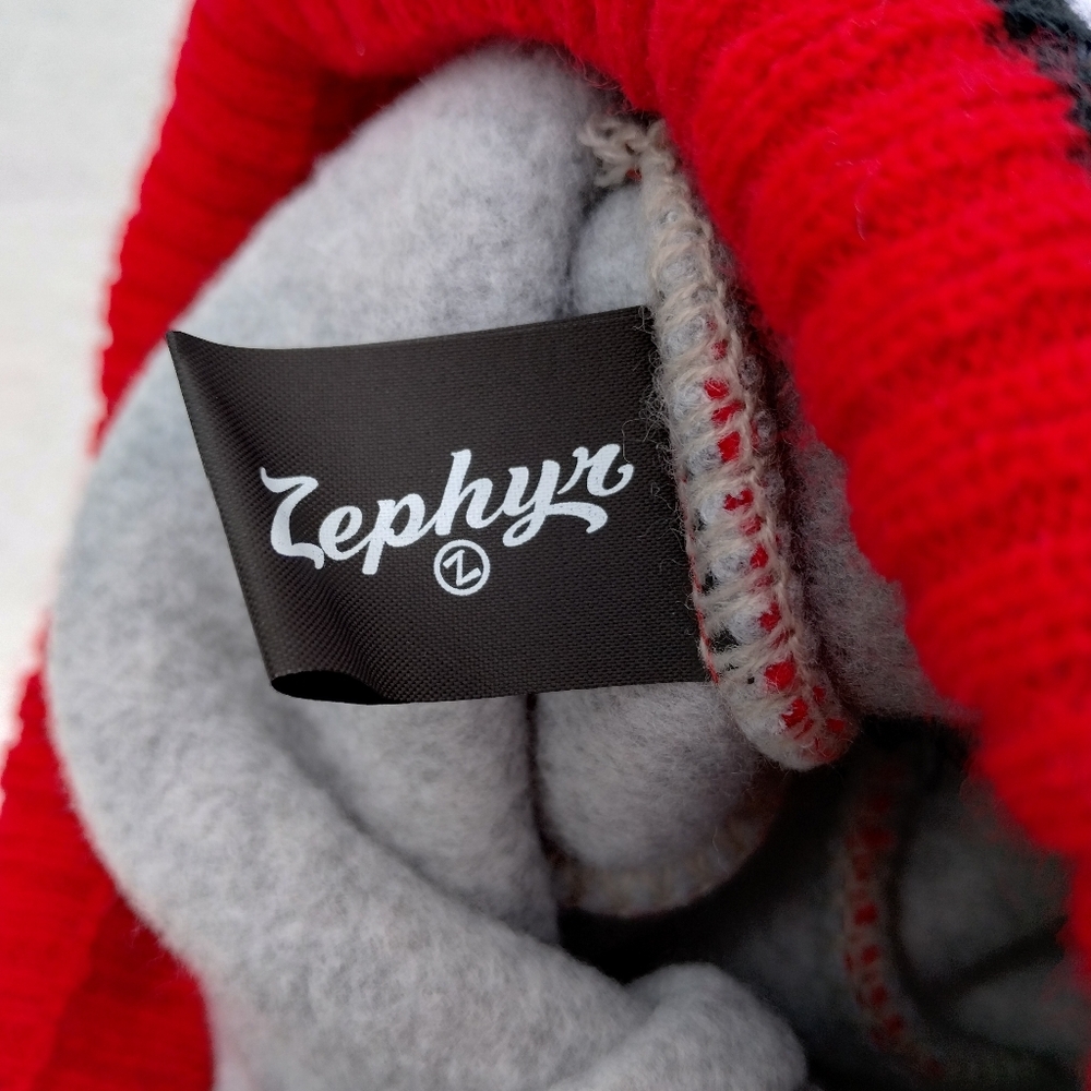 Cornell University Red Striped Knit Beanie Adult One Size Pom Embroidered Logo - Picture 4 of 6